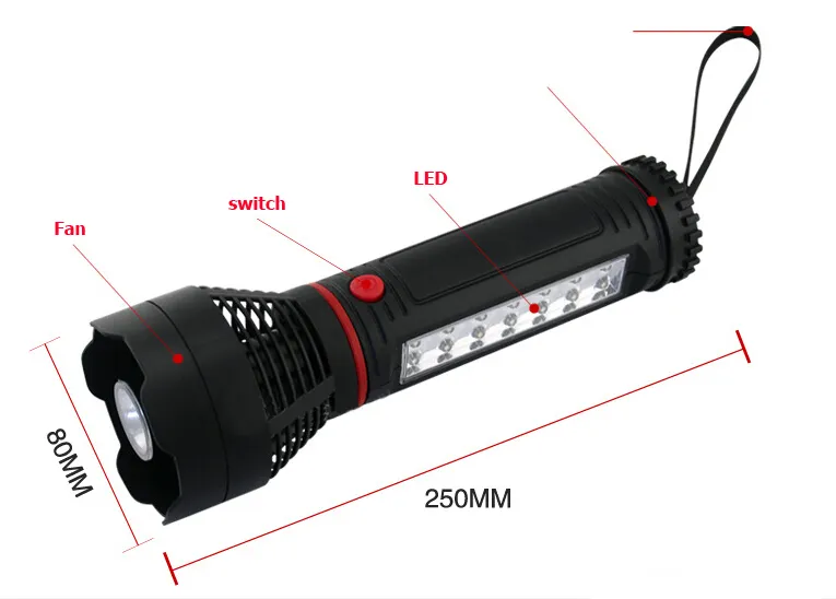 Flashlight Portable Camping Torch with High Lumens for BBQ