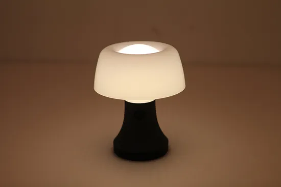 Portable Battery Operated Mushroom Lamp Table Lamps Battery 3xaa Lamp for Home Office Bedroom Outdoor