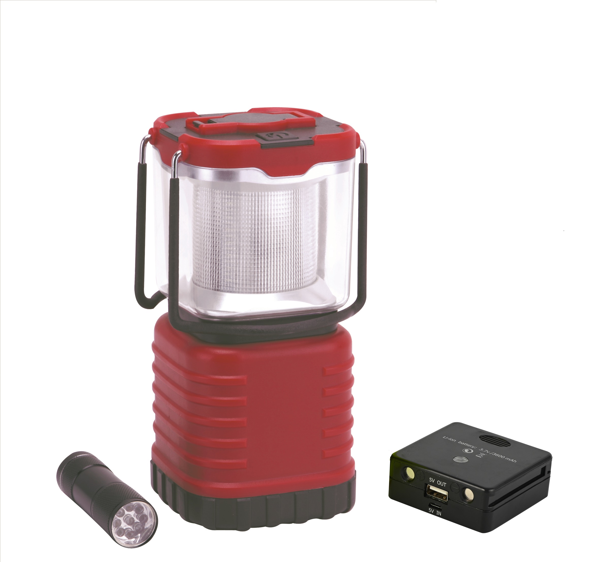 Portable Rechargeable LED Camping Light Featuring Powerful Torches