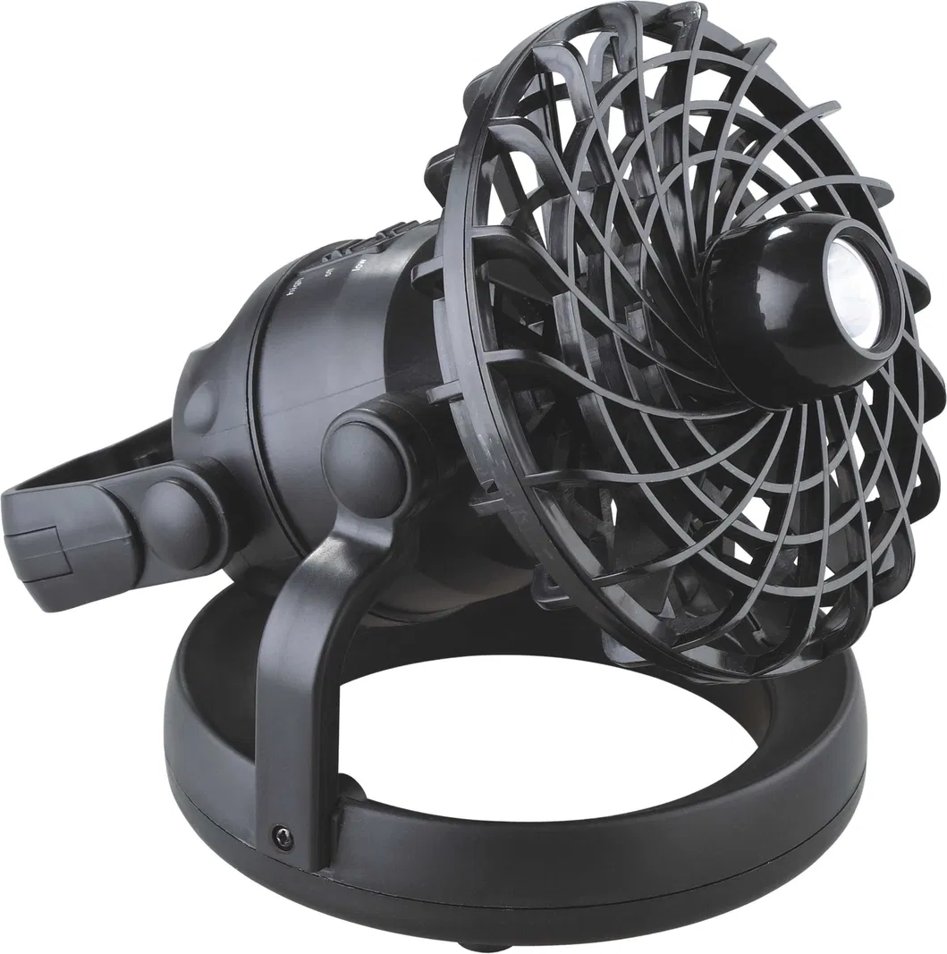 Private Model Outdoor Portable Remote Control Suspended Fan with Light 30W Music Camping Fan Light