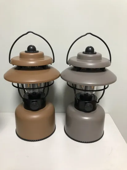 Retro Camping Lantern LED Hanging Lamp USB Charging Tent Lights