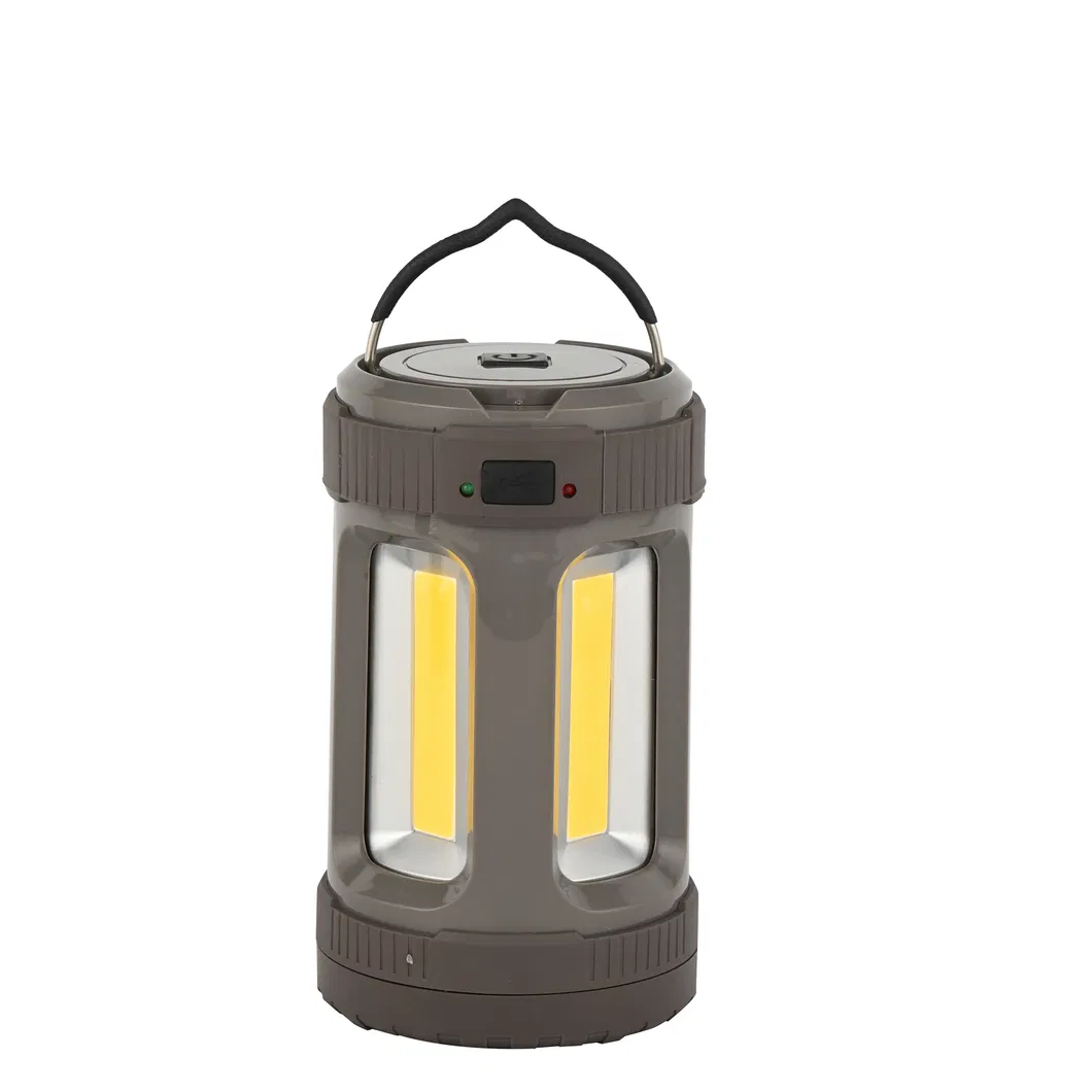 USB Rechargeable COB Camping Lights for Outdoor / Bright and Portable COB Camping Lantern with USB Charging