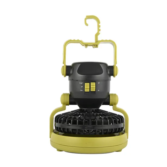 Private Model Outdoor Portable Remote Control Suspended Fan with Light 30W Music Camping Fan Light
