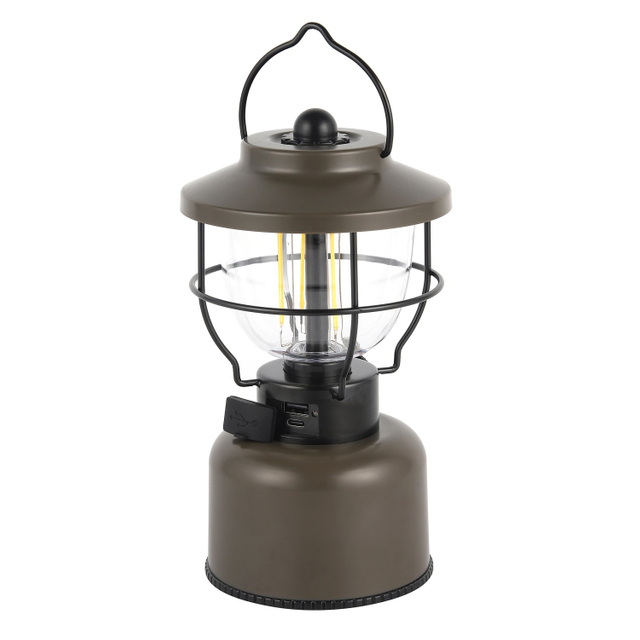 Rechargeable Camping Lantern with Double Light Source #CL318-TS/USB