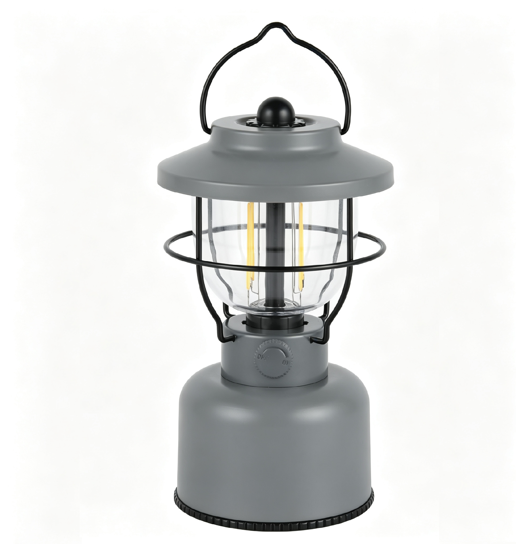 Rechargeable Camping Lantern with Double Light Source #CL318-TS/USB