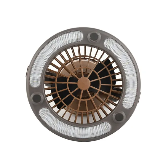 Private Model Outdoor Portable Remote Control Suspended Fan with Light 30W Music Camping Fan Light