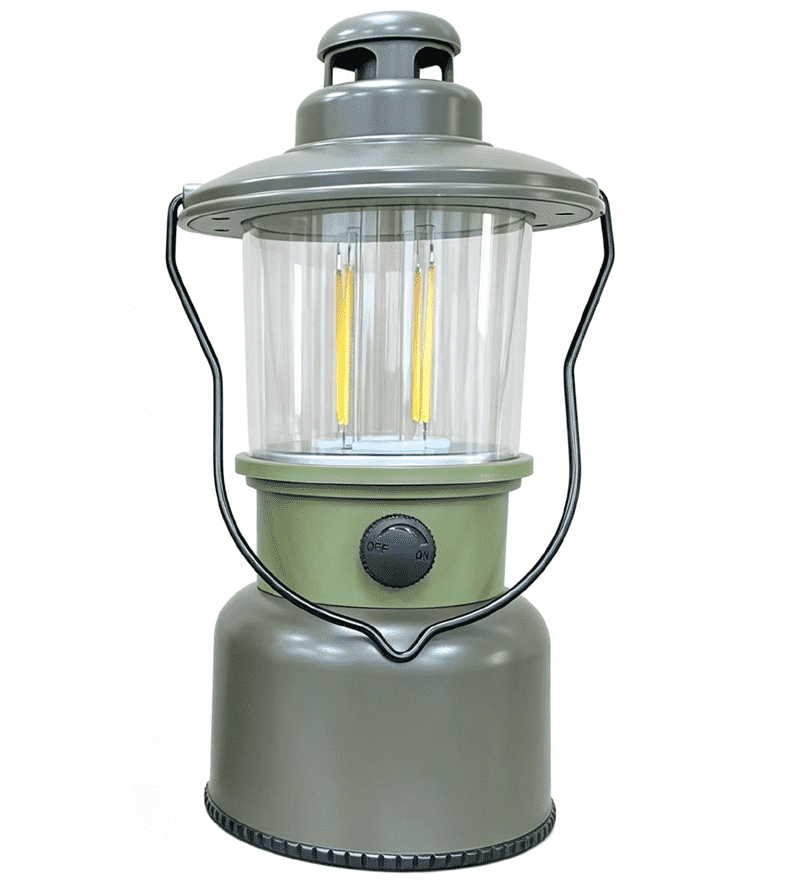 Rechargeable Camping Lantern with Double Light Source #CL325-TS/USB