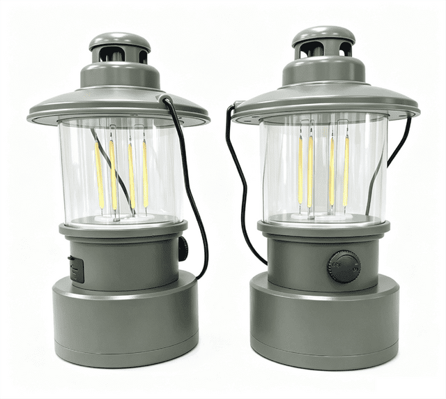 Rechargeable Camping Lantern with Double Light Source #CL326-TS/USB