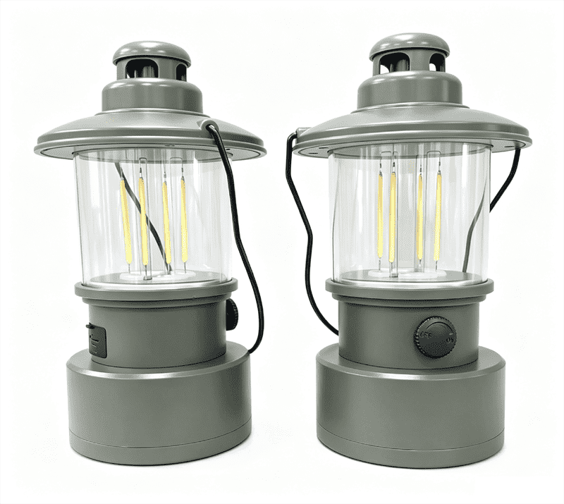 Rechargeable Camping Lantern with Double Light Source #CL326-TS/USB