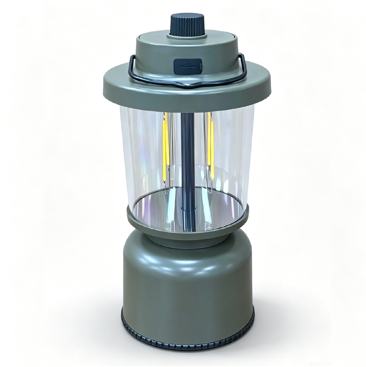 Rechargeable Camping Lantern with Double Light Source #CL327-TS/USB