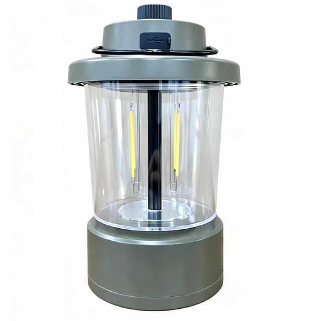 Rechargeable Camping Lantern with Double Light Source #CL324-TS/USB