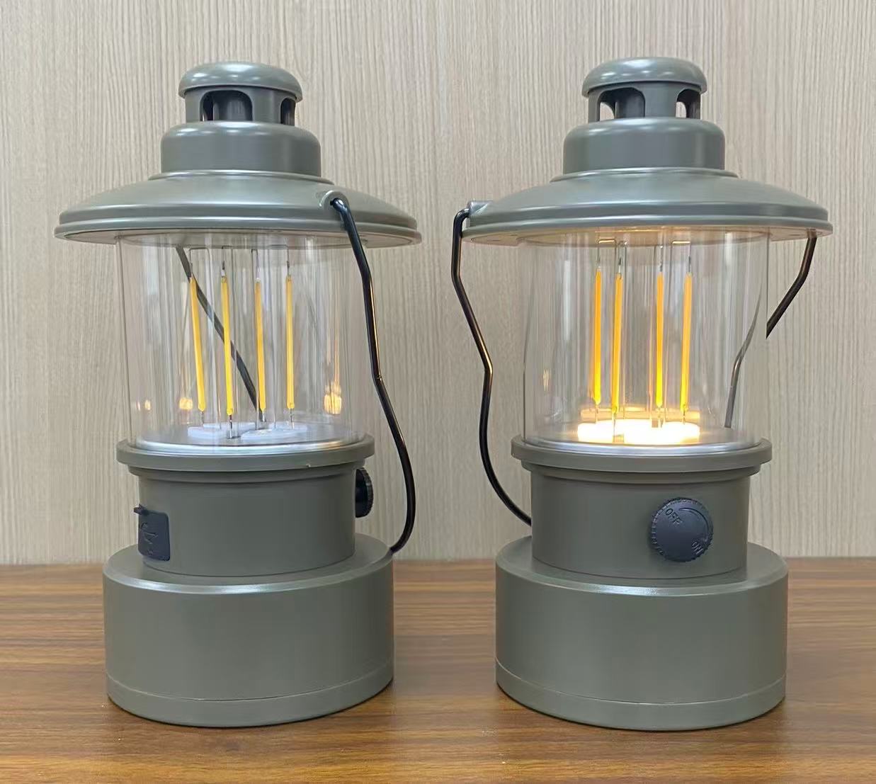 Rechargeable Camping Lantern with Double Light Source #CL326-TS/USB