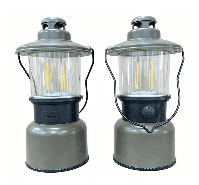 Rechargeable Camping Lantern with Double Light Source #CL325-TS/USB